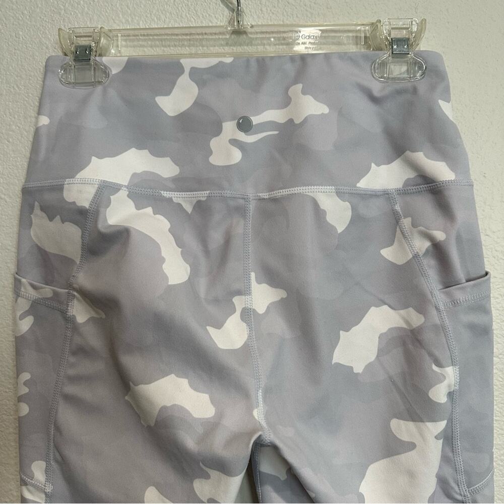 Yogalicious Camo White Combo Leggings SZ M - Picture 4 of 7